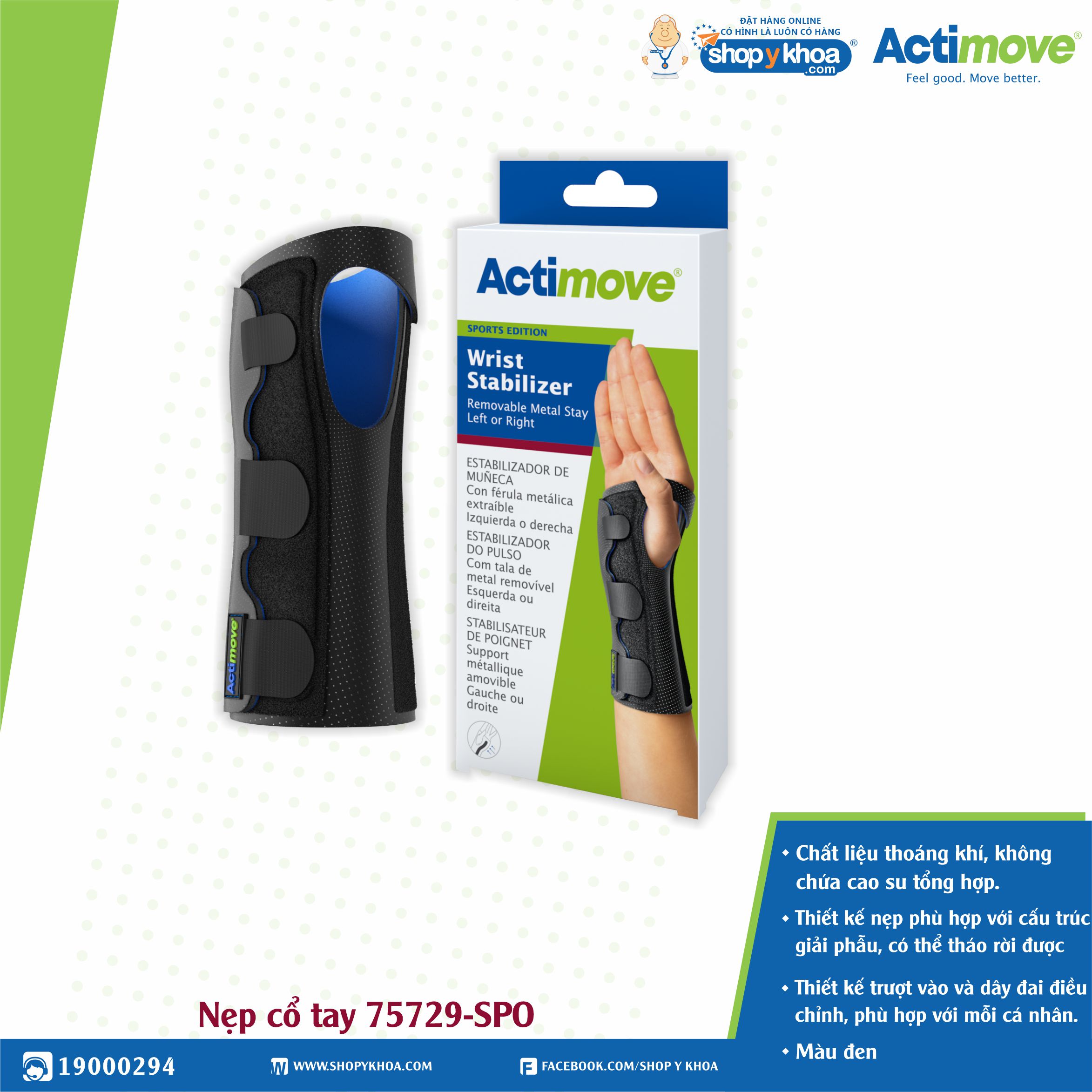 Wrist Brace 75729-Spo Actimove Wrist Stabilizer
