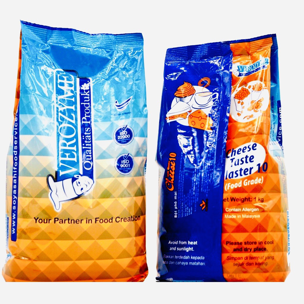Gói lẻ 500g Bột phô mai mặn Verozyme hàng Malaysia dùng lắc khoai chiên, bắp rang, gà rán, bánh gạo