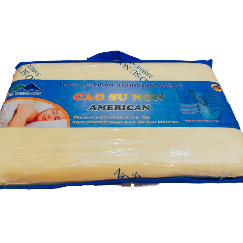 BỘ GỒM 3 GỐI CAO SU NON AMERICAN Cao Cấp (Gối Nằm Size 40x60cm, Gối Ôm Size 25x95cm)