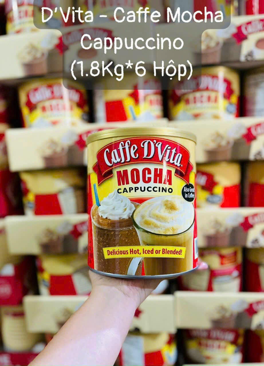 [DATE ĐẸP 06/2027]Cà Phê Hòa Tan Caffe D'vita Mocha Cappuccino Hộp 1.8 Kg