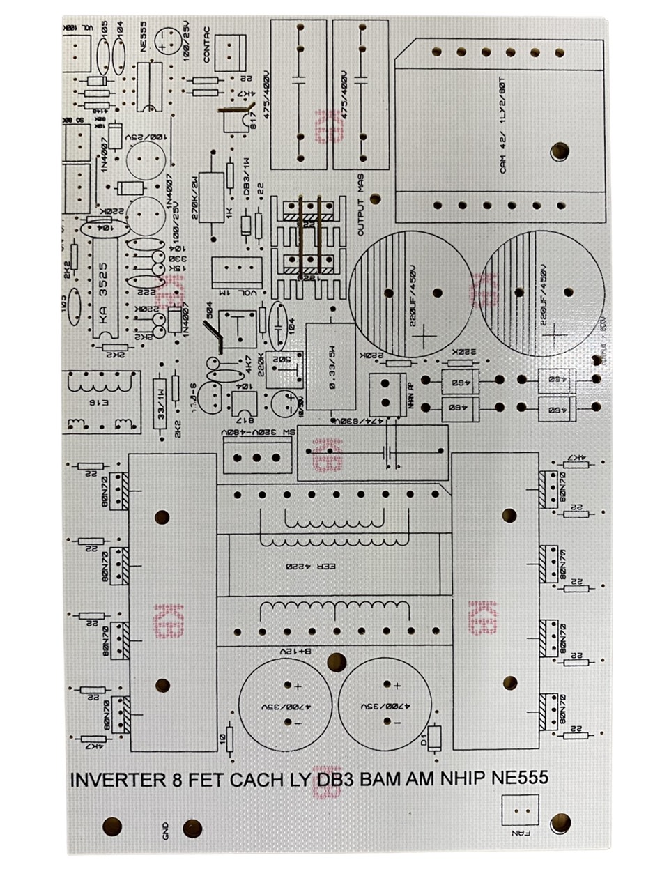 PCB bo mạch kích điện 8 fet CEM 1