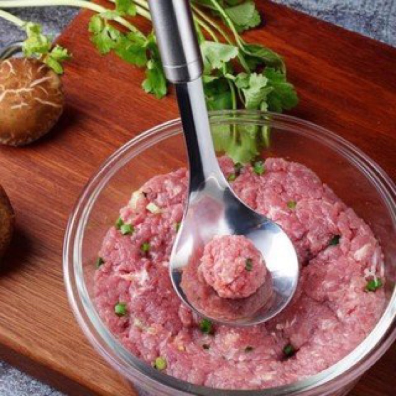 Thìa Nặn Thịt Viên Làm Mộc Nĩa Nặn Mộc Có Móc