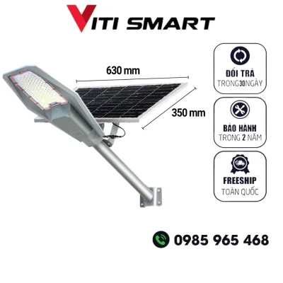 Đèn năng lượng mặt trời đường phố Army VITI SMART công suất 300W, Den nang luong mat troi Army 300w