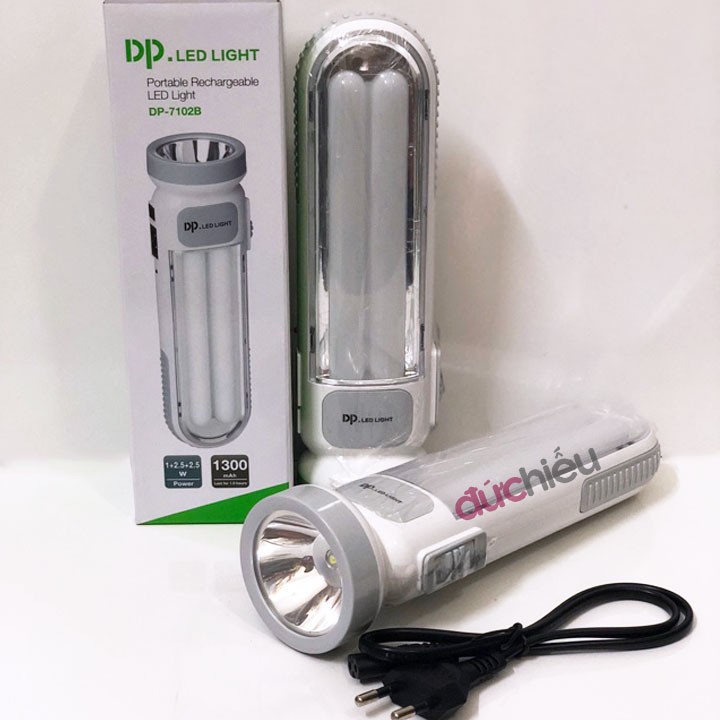 Đèn pin sạc led 3 chế độ dp-7102b