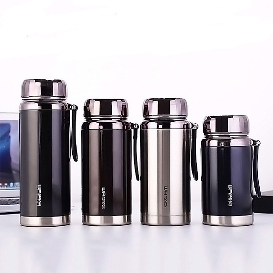 ( BÌNH TRÒN ) LY GIỮ NHIỆT 1500ML INOX NẮP KIM CƯƠNG