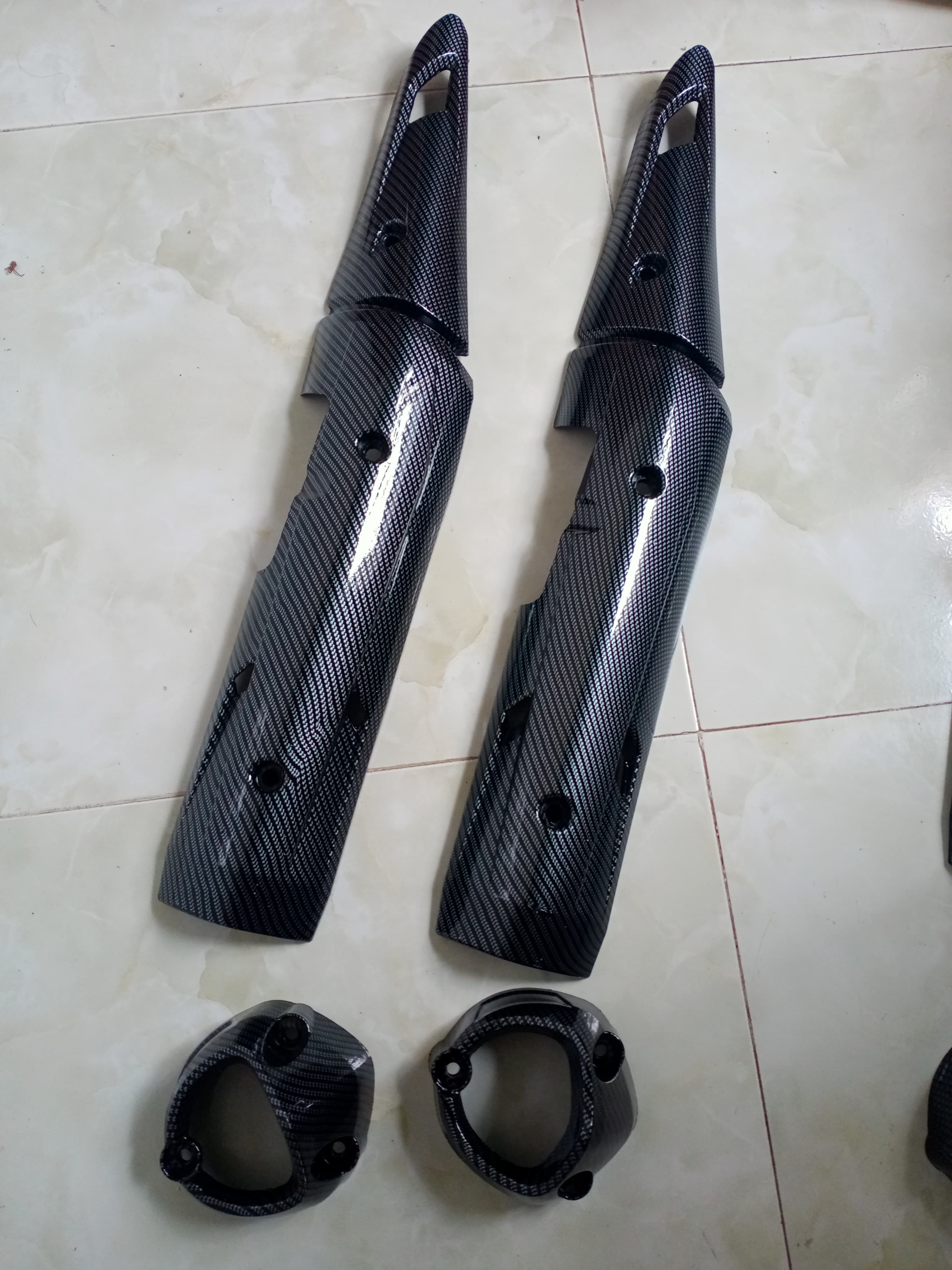 Ôp pô cacbon gắn xe exciter 150 (full bộ )