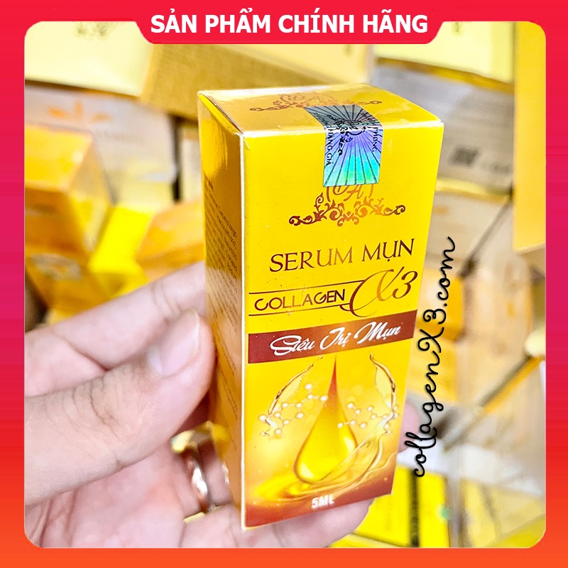 Kem mặt collagen x3 + serum mụn colagen x3 chính hãng mỹ phẩm đông anh