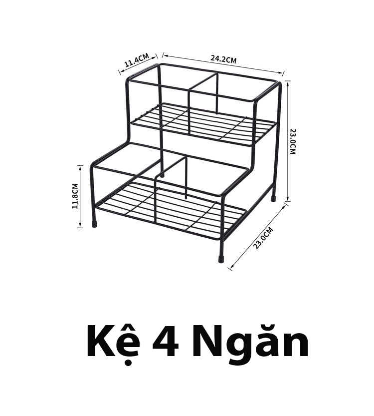 Giá, Kệ Đựng Bình Bơm Siro, Bình Bơm Đường 4 - 6 ngăn
