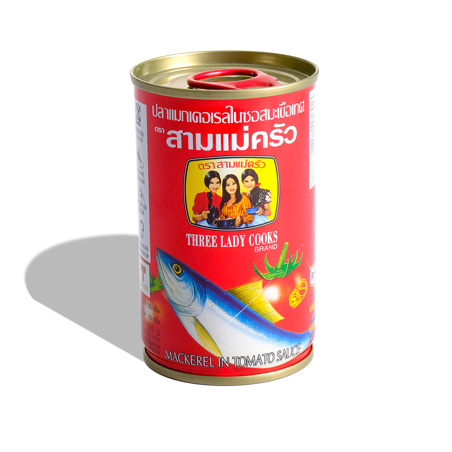 [HSD-11-2024-Cá Hộp 3 Cô Gái] Cá Nục Xốt Cà Lon 155gr - Nắp giựt