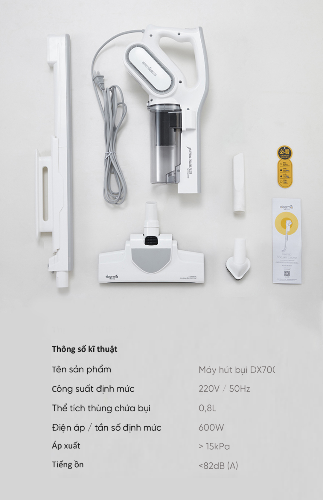 Máy hút bụi cầm tay Deerma DX700