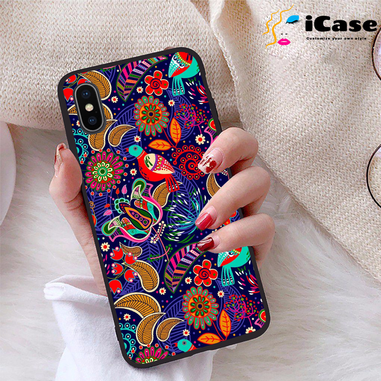 Ốp lưng iphone x viền dẻo tpu bst hoa