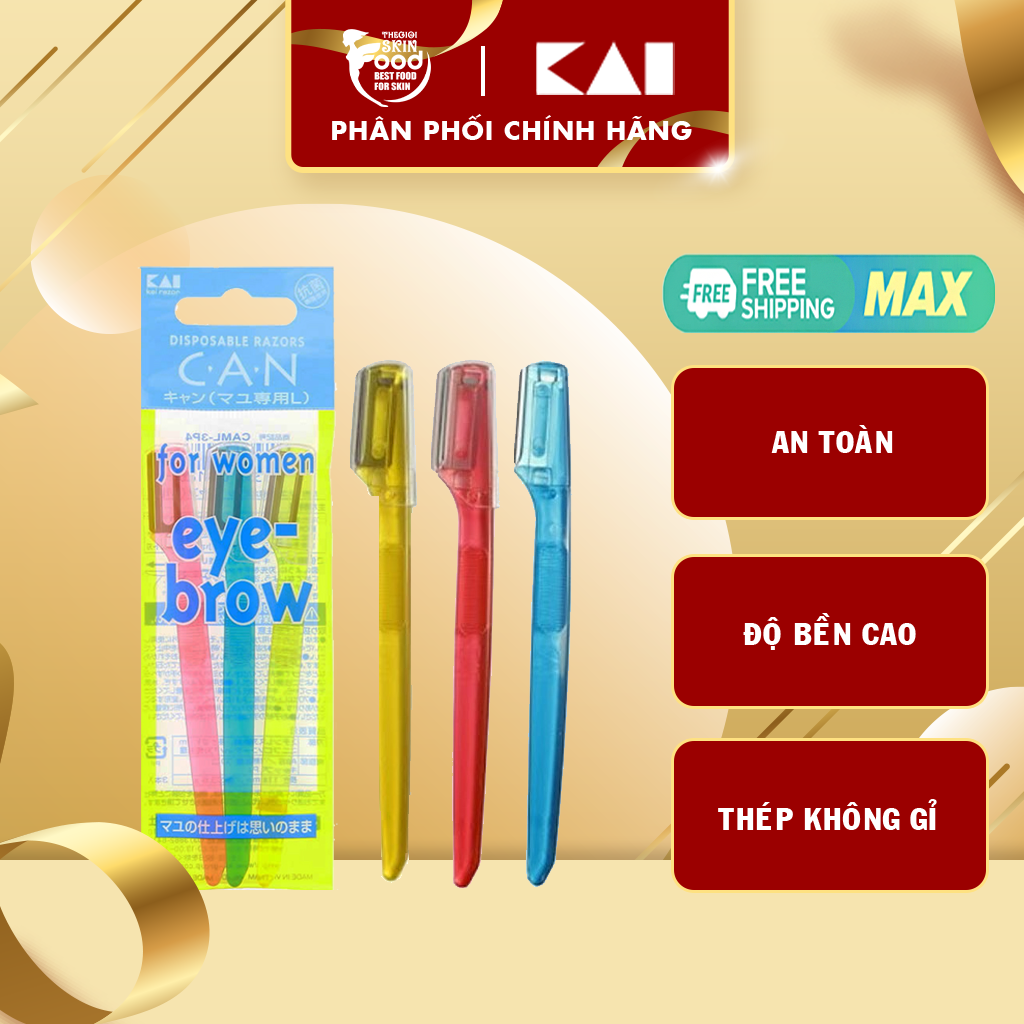 Dao Cạo Lông Mày KAI Disposable Eyebrow Razors