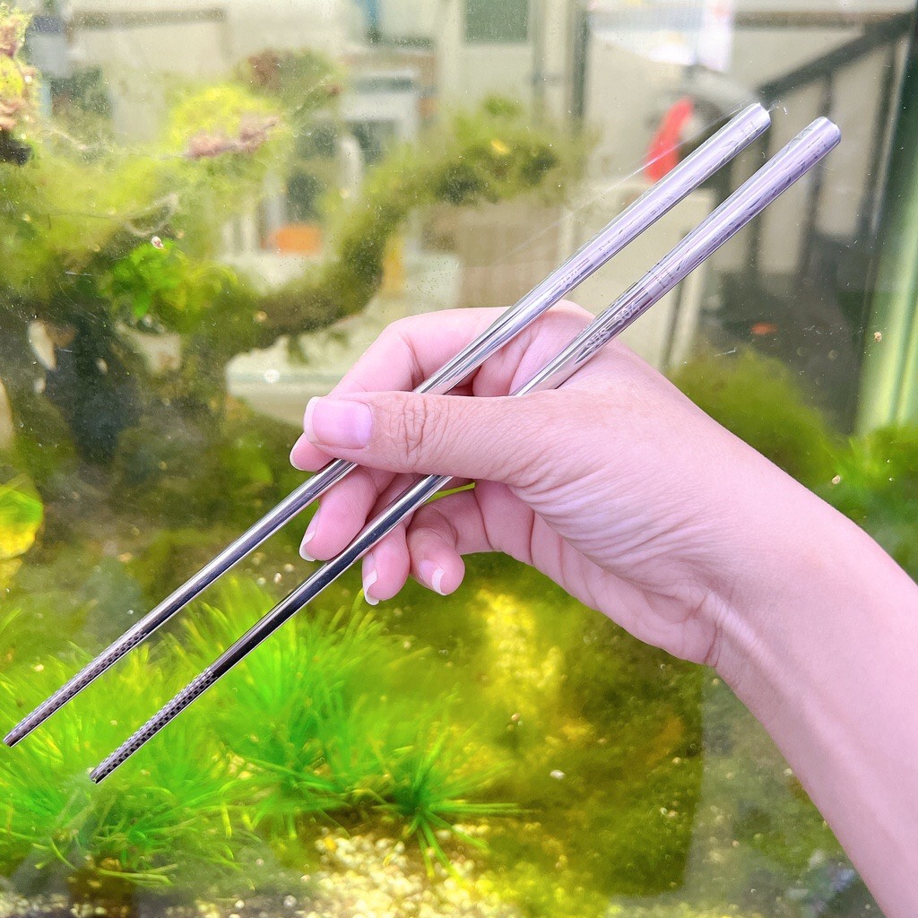 Bộ 5 đôi đũa inox Chống Trượt 304 Hàn Quốc ( cao cấp)