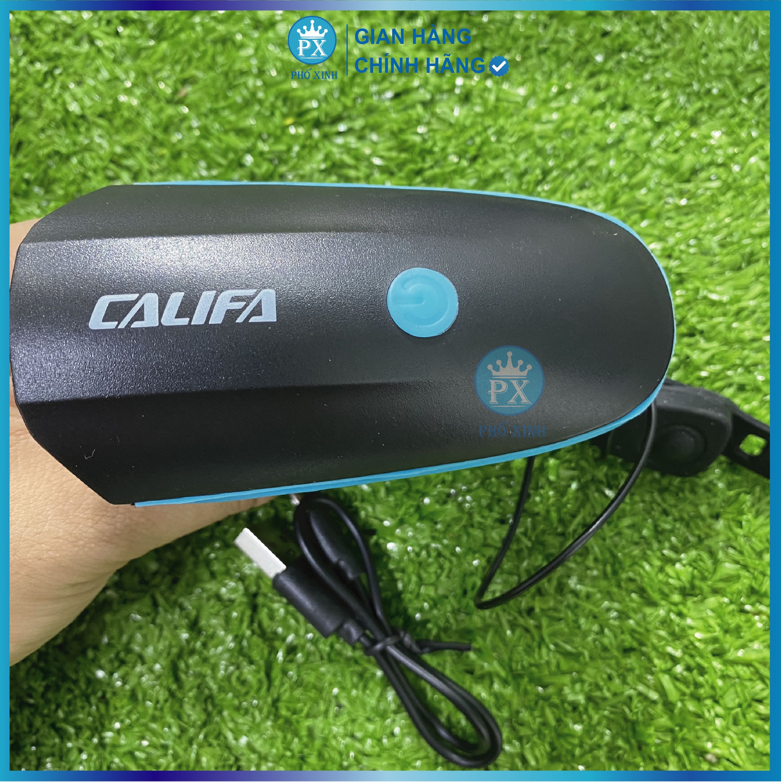 Đèn trước có còi CALIFA CX8 sạc usb