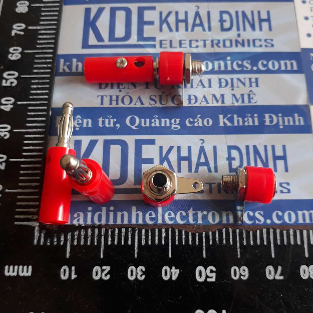 Jack audio âm thanh jack bắp chuối 4mm mini đầu đực/cái/đực+cái kde3884