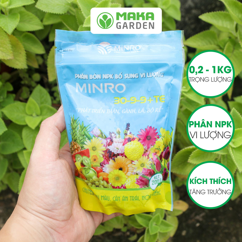 Phân bón npk bổ sung vi lượng minro 30-9-9 +te