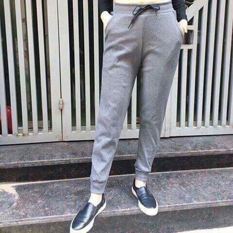 Quần jogger len tăm nữ bo gấu