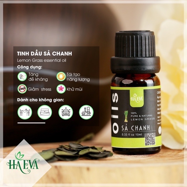 [HCM]Tinh dầu Sả Chanh Haeva 10ml