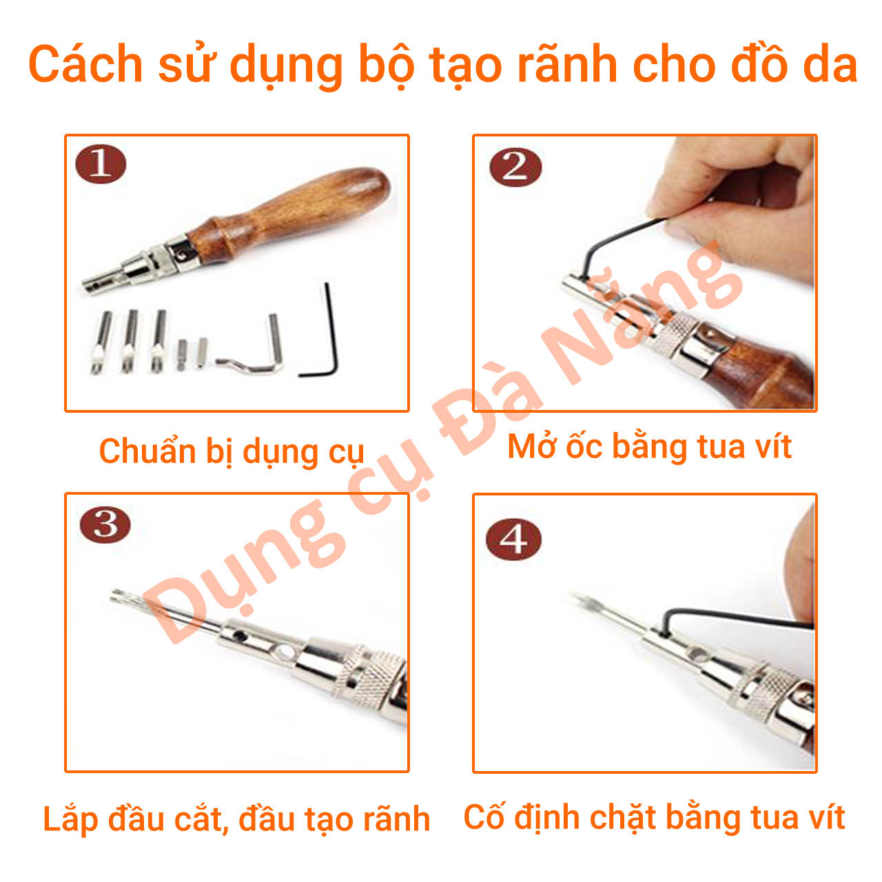 Dụng cụ tạo rãnh may đồ da