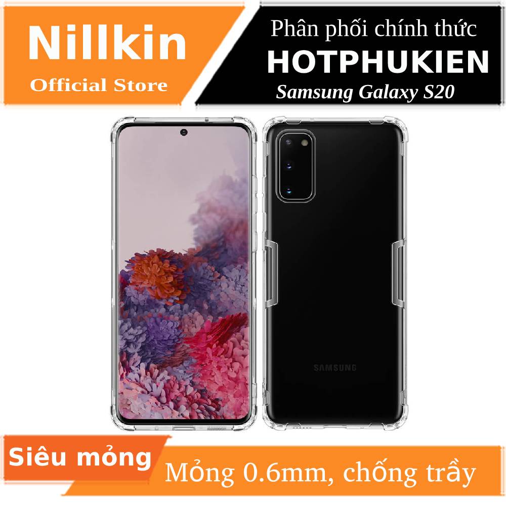 Ốp lưng dẻo dành cho Samsung Galaxy S20 hiệu Nillkin Nature - phân phối bởi HotPhuKien
