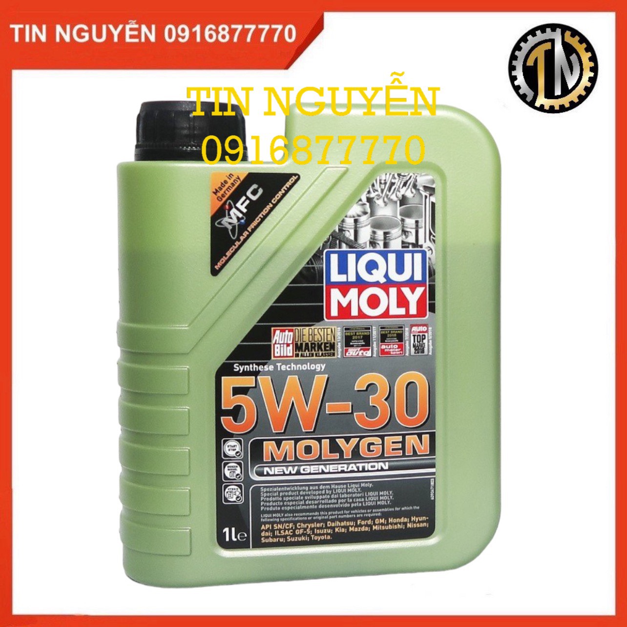 Nhớt Liqui Molygen 5W30 dành cho xe ga - 1 Lít