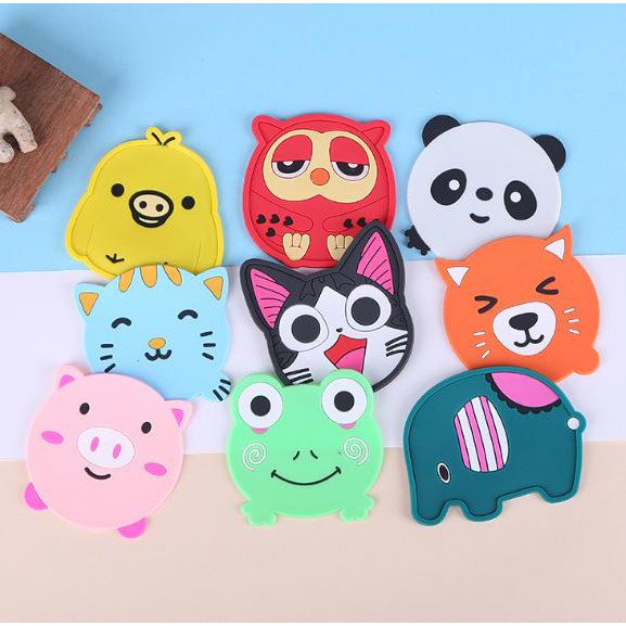Combo 10 đế lót ly hình cute