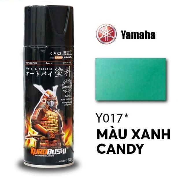 Sơn samurai màu xanh lá candy xanh lục bảo y017