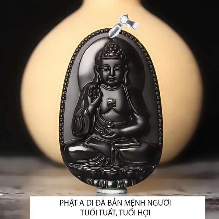 Mặt dây chuyền vòng đeo cổ mặt phật Hư Không Tạng Bồ Tát - Phật bản mệnh người tuổi Sửu, Dần