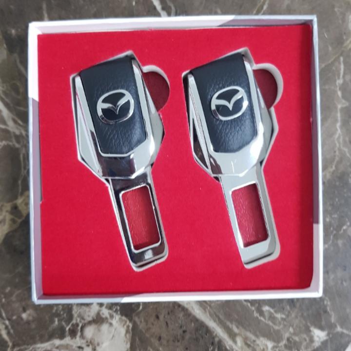 Bộ 2 chiếc chốt khóa dây đai an toàn, chống kêu ô tô, xe hơi Maz.da 4S-MA