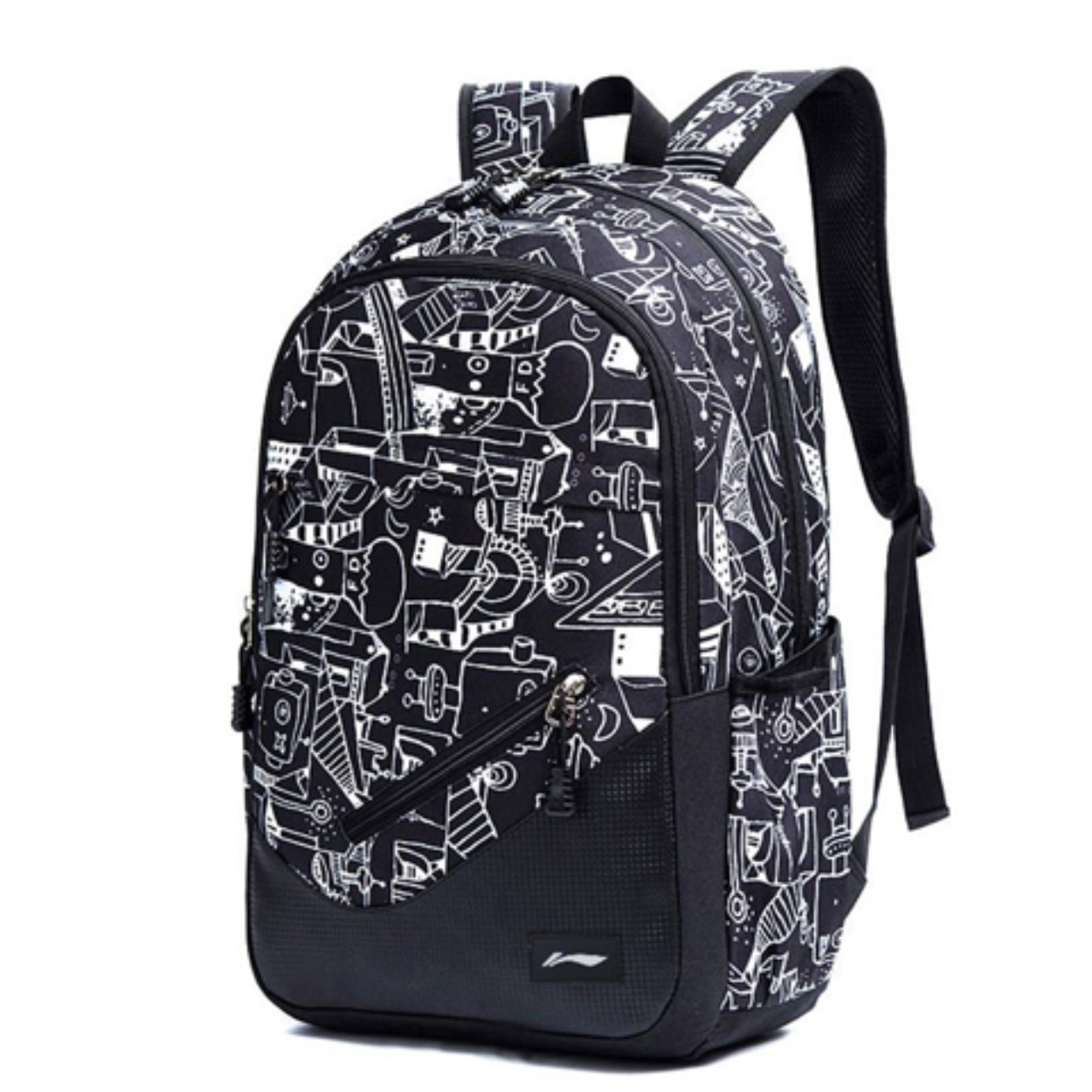 TOP★2022 New Li ning han edition backpack male large capacity computer backpacking female fashion bags; high school junior high school student 9234