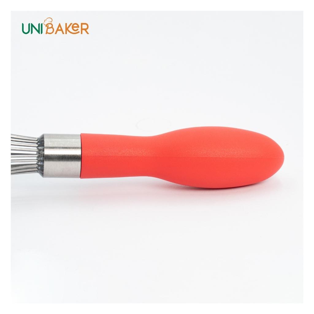 Phới Lồng Inox Cán Silicon 32 cm Unibaker Hàng Đẹp