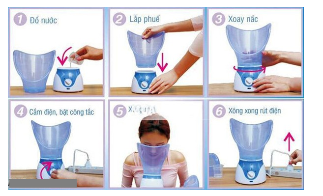 Máy Xông Hơi Mặt Kemei Cao Cấp