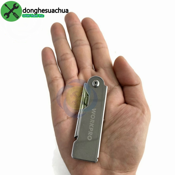 Dao rọc giấy Workpro W011020 loại xếp cán inox