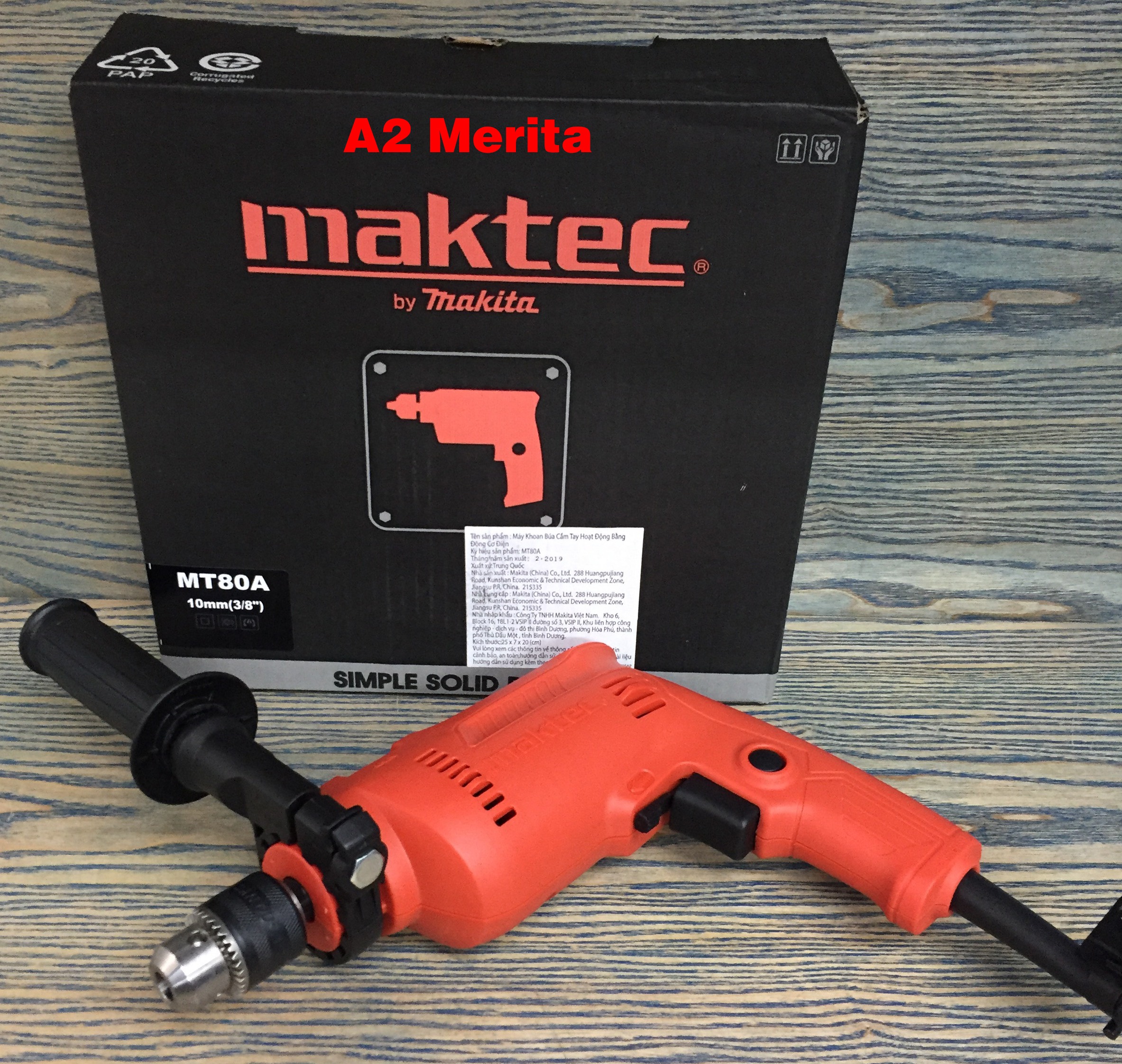 Máy khoan động lực 500W - 100mm Maktec MT80A