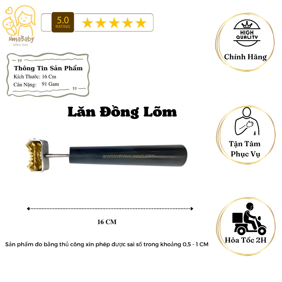 [HCM] Dụng Cụ Diện Chẩn - Lăn Đồng Lõm - Hãng VINAMASSAGE