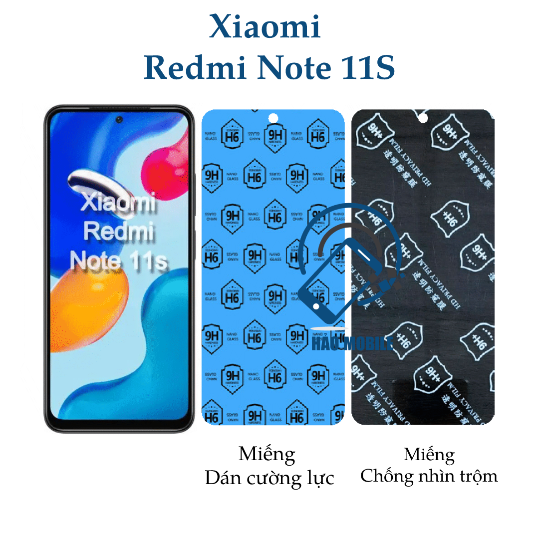 Dán cường lực dẻo nano dành cho Xiaomi Redmi Note 11S ( trong suốt và chống nhìn trộm )