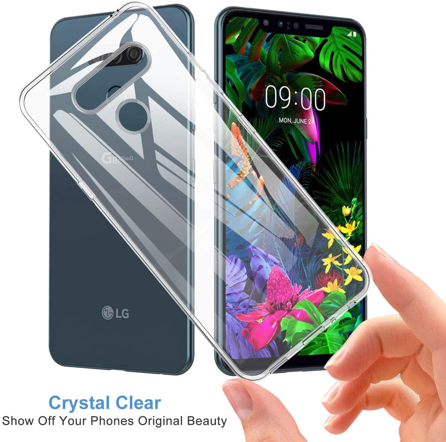 Ốp lưng điện thoại LG V40 ThinQ dẻo trong TPU ôm sát thân máy hạn chế ố vàng