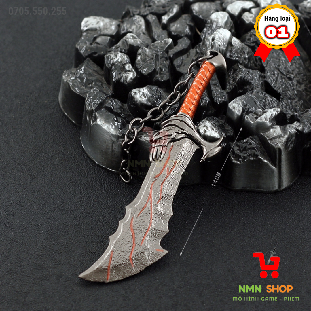 Mô hình game God of War - Blades of Chaos 14cm