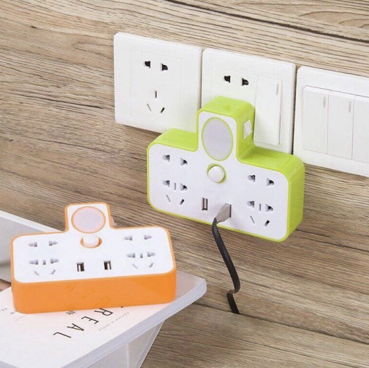 Ổ Điện Đa Năng Kiêm Đèn Ngủ - Tích Hợp Cổng USB Thông Minh Tiện Lợi