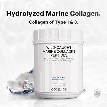 TPBVSK Bột Collagen Codeage Marine Collagen Peptides, hộp 450g