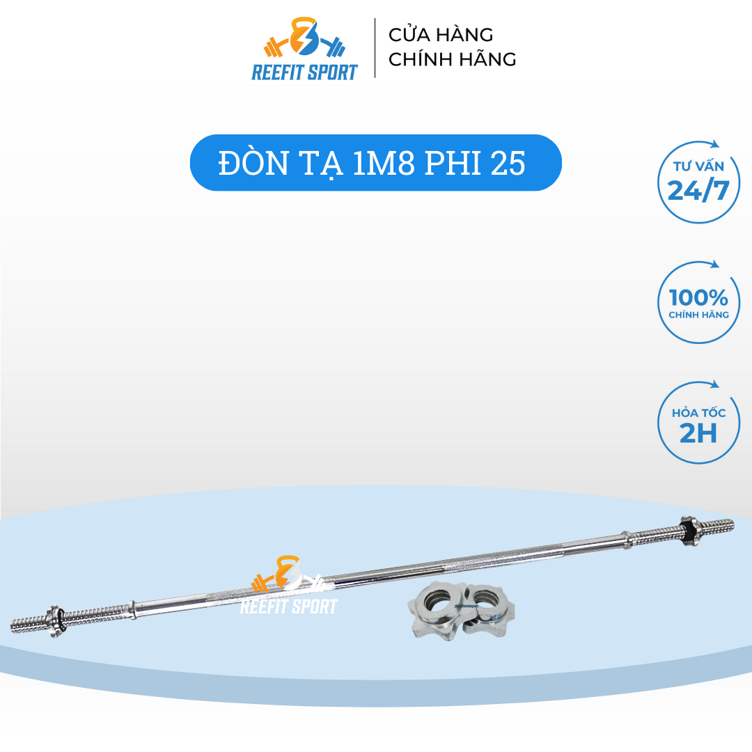Đòn tạ dài 1m8 phi 25