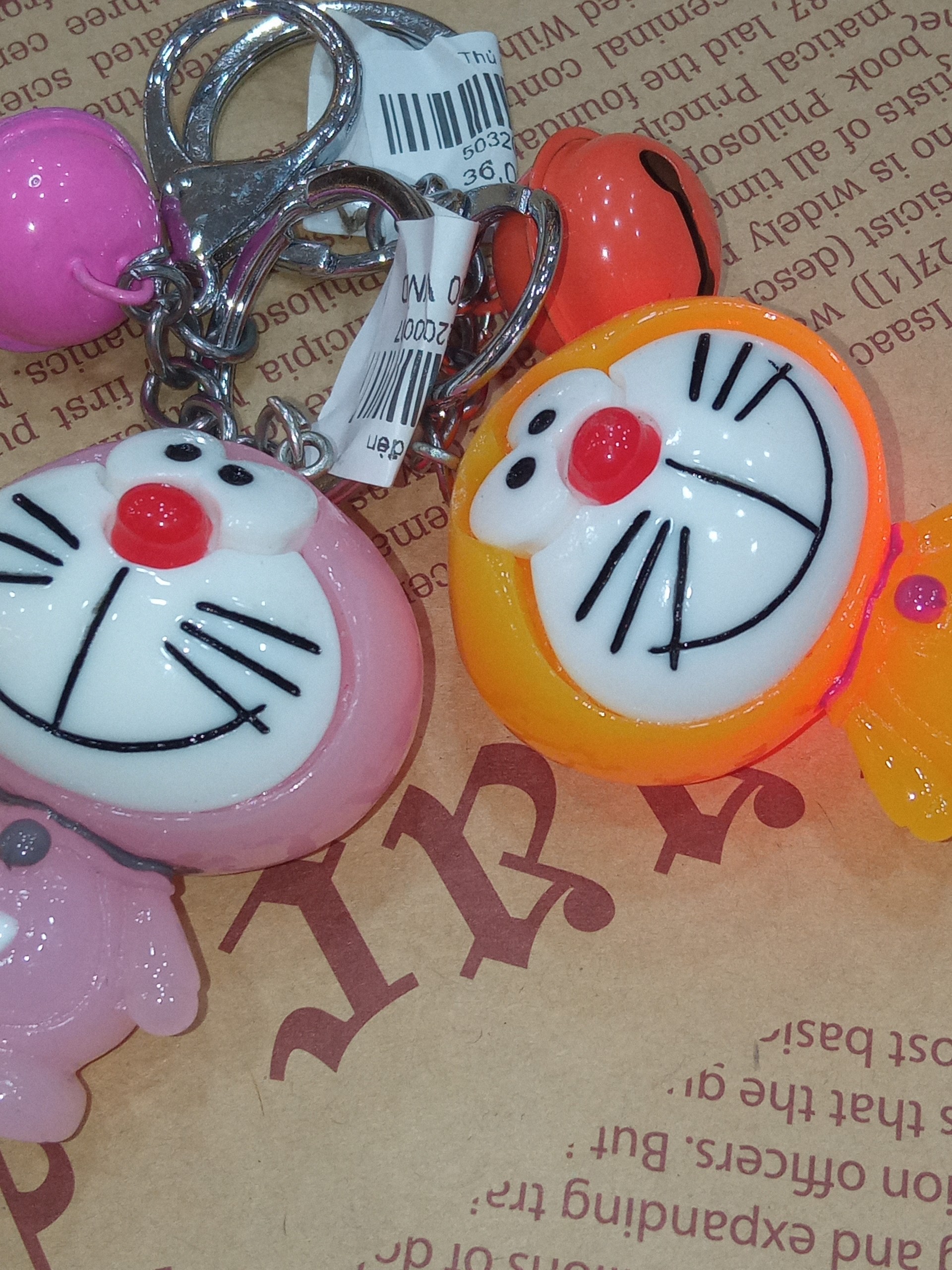 Móc khóa hình Doraemon có đèn nhấp nháy