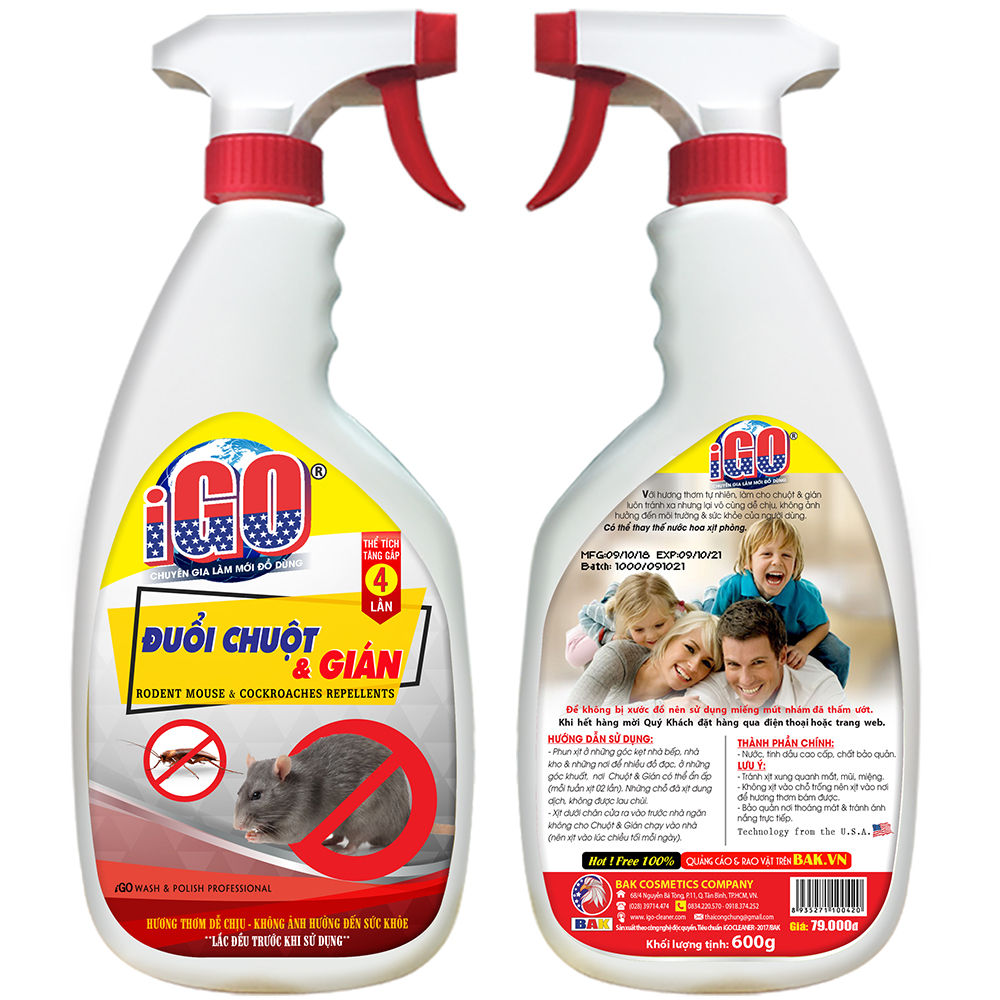 [HCM]BÌNH XỊT ĐUỔI CHUỘT và GIÁN