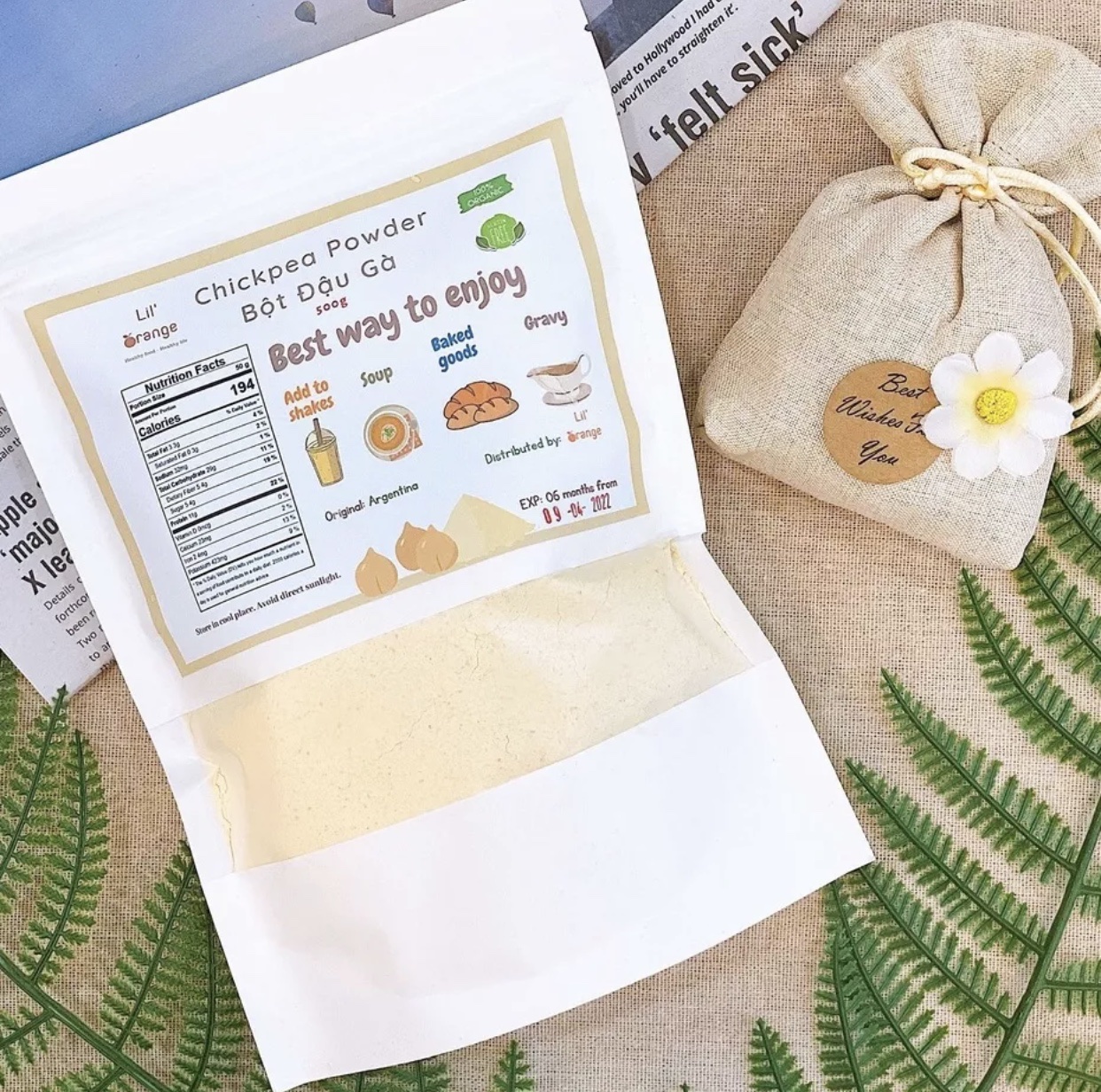 Bột Đậu Gà Chưa Rang - Chickpea Powder
