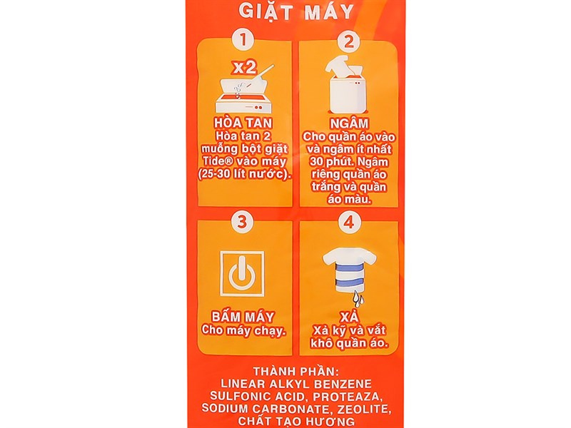 Bột giặt Tide trắng đột phá túi 800g