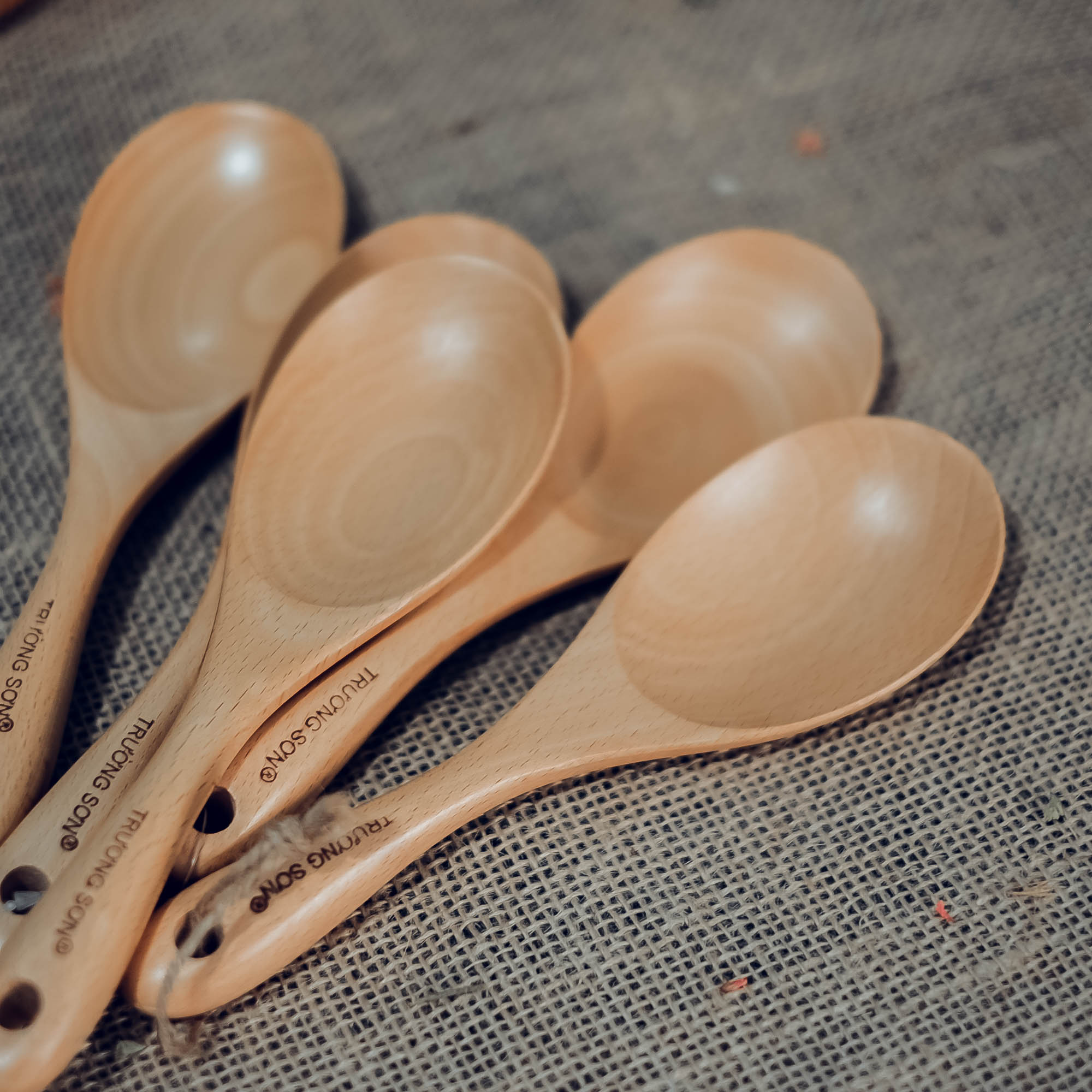 [HCM]Vá gỗ cơm/canh/súp - Vá gỗ beech - Wooden rice spoon