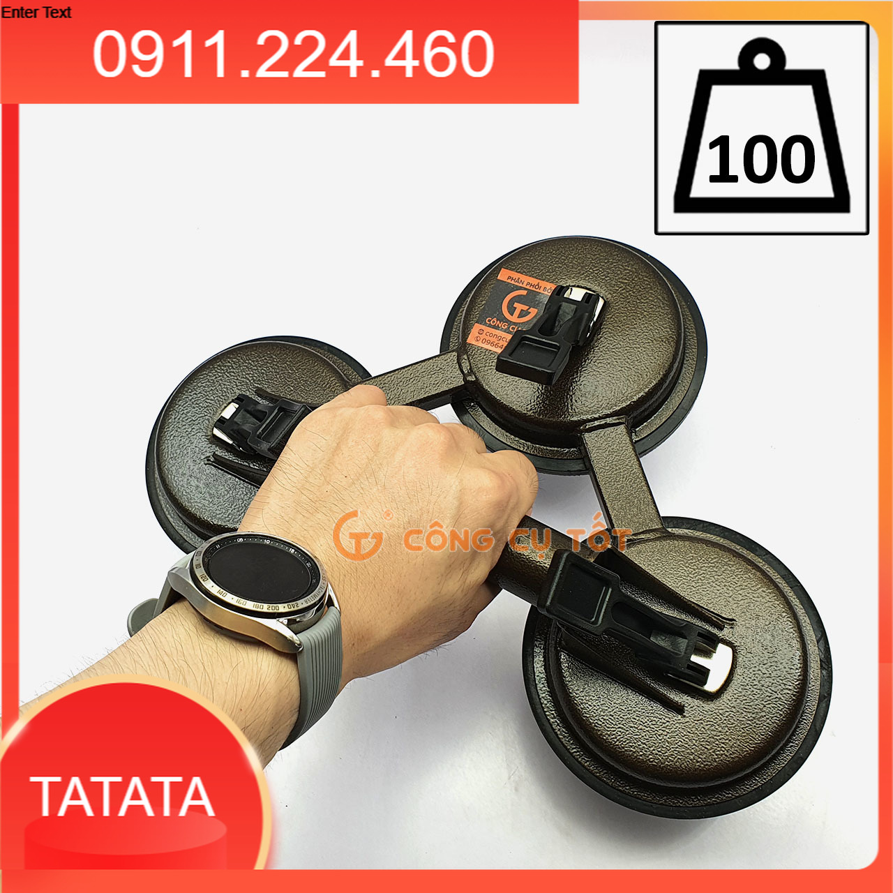 Tay hít kính, gạch men cầm tay