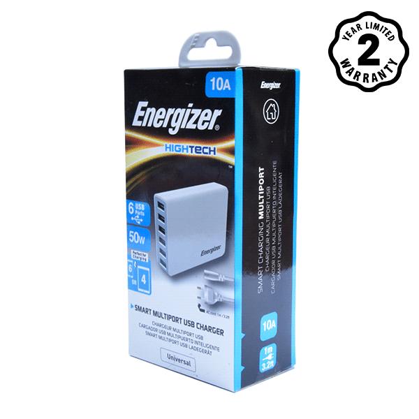 Sạc Energizer USB Station HT 6 cổng 50w EU - USA6EEUHWH5