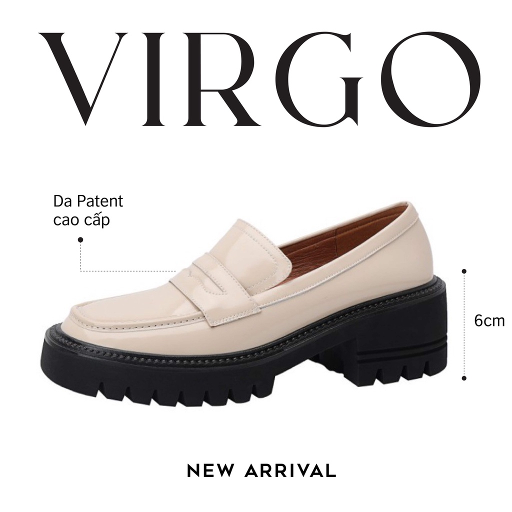 Giày Loafer da thật Virgo màu trắng
