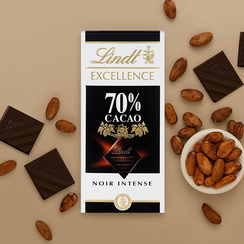 Socola Lindt Excellence 70%,85%,90%Cacao(100g)